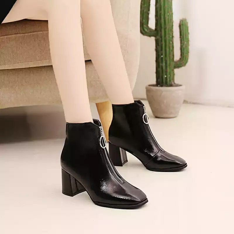 BOOT DA BÓNG LÓT LÔNG KHOÁ TRƯỚC SANG TRỌNG _ khóa đến mũi Boot (HÀNG QC GÓT TRỤ) | BigBuy360 - bigbuy360.vn