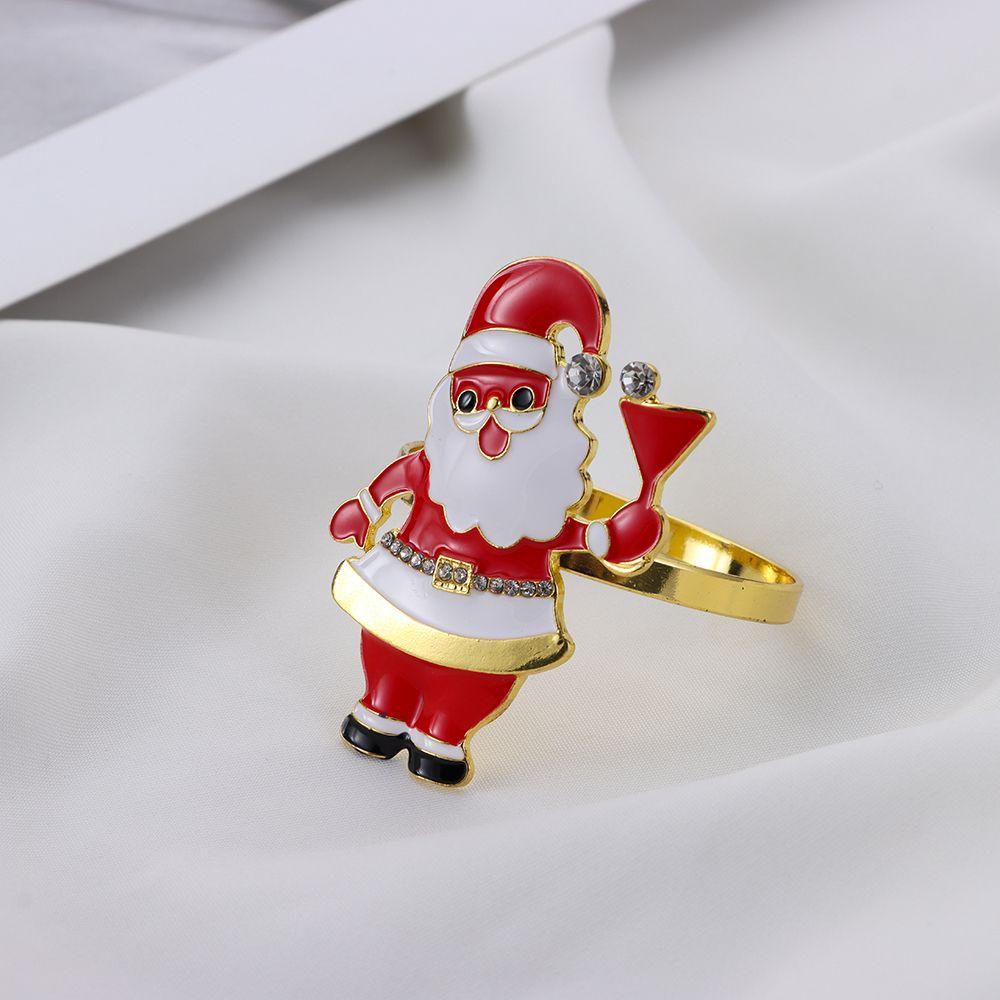 ESPO Vòng Giữ Khăn Ăn Trang Trí Bàn Tiệc Giáng Sinh