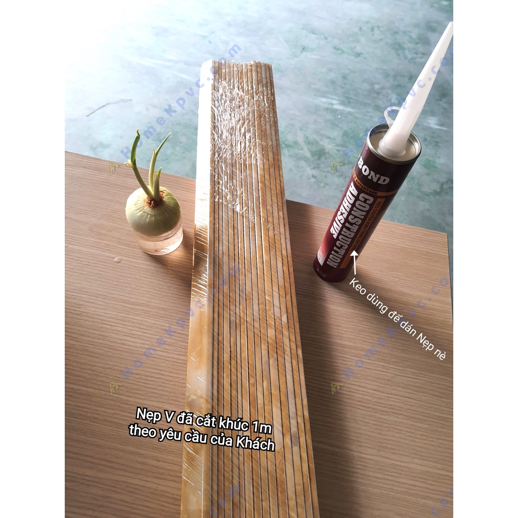 Nẹp V góc dương, nhựa PVC dùng để trang trí, bảo vệ góc tường có họa tiết giả đá/giả gỗ