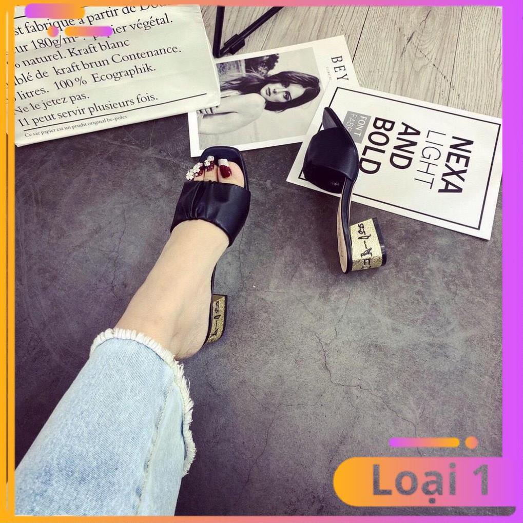 FREE SHIP Guốc nữ , dép nữ cao gót chữ kí 5p êm chân dễ mang