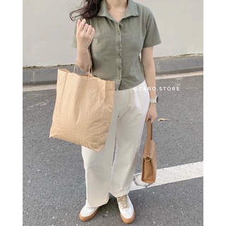 Áo polo gài cúc [ Hình thật shop chụp ]