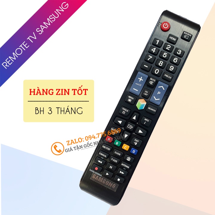 [ Hàng Zin Tốt ] Điều Khiển Tivi Samsung Smart Tivi AA59-00594A - Remote Tivi Samsung Hàng Cao Cấp Phím Bấm Êm - Nẩy