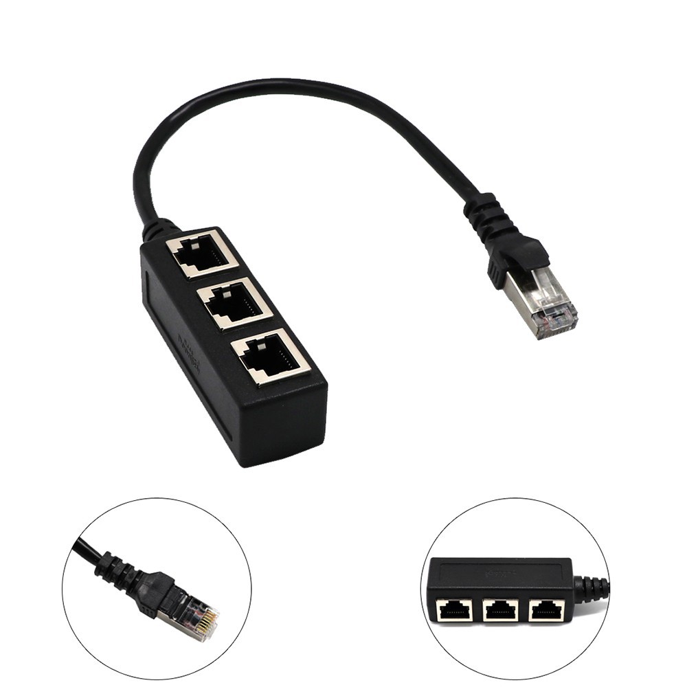 Đầu Chia 3 Cổng Mạng LAN RJ45 Chất Lượng Cao