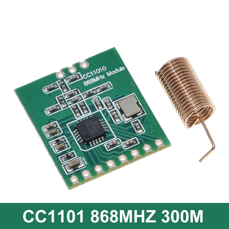 Mô Đun Truyền Tín Hiệu Không Dây Cc1101 10mw 433mhz 868mhz 300-1000m Với Ăng Ten Sma