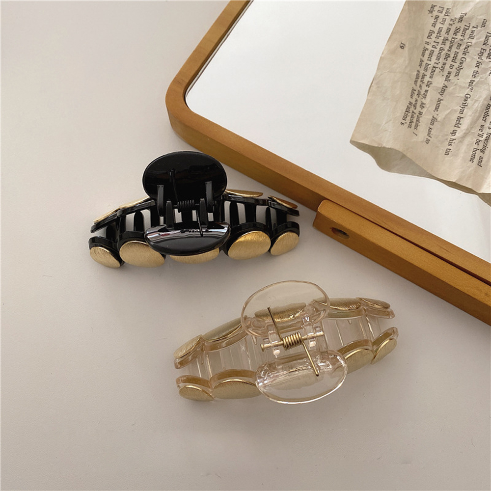 Kẹp Tóc Kim Loại Cỡ Lớn Thời Trang Thu Đông Cho Nữ