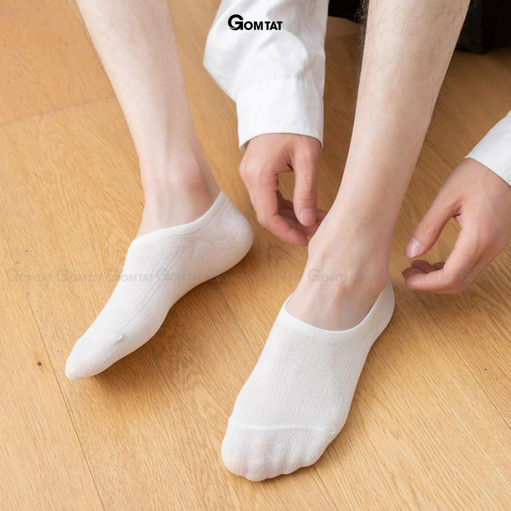 Tất lười nữ đi giày búp bê GOMTAT nhiều màu, chất liệu sợi cotton cao cấp có thun cổ chống tuột gót - HAI-FIVE-2006-1DOI