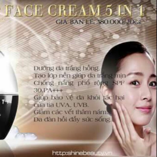 Kem Face 5 in 1 của Shine Beauty