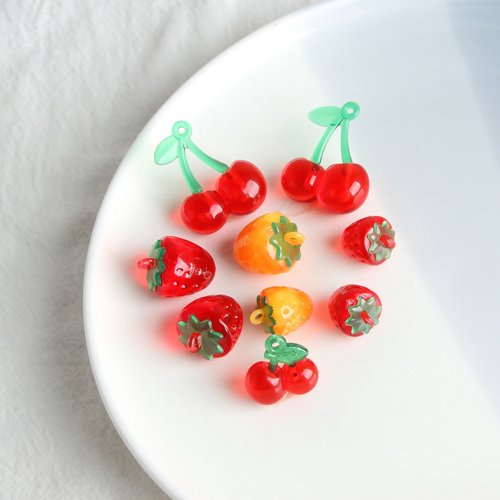 Set 3 Mặt Dây Chuyền Hình Trái Cây Dễ Thương