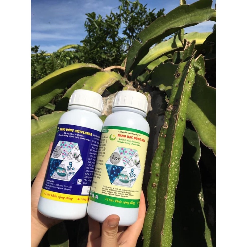 NANO ĐỒNG OXYCLORUA HLC 500ML - ĐẶC TRỊ NẤM BỆNH, VI KHUẨN CÂY TRỒNG, DỪNG BỆNH NHANH CHÓNG, HOÀN TOÀN AN TOÀN