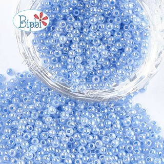 Hạt cườm Tiệp thủy tinh 2mm màu xanh dương nhạt ceylon