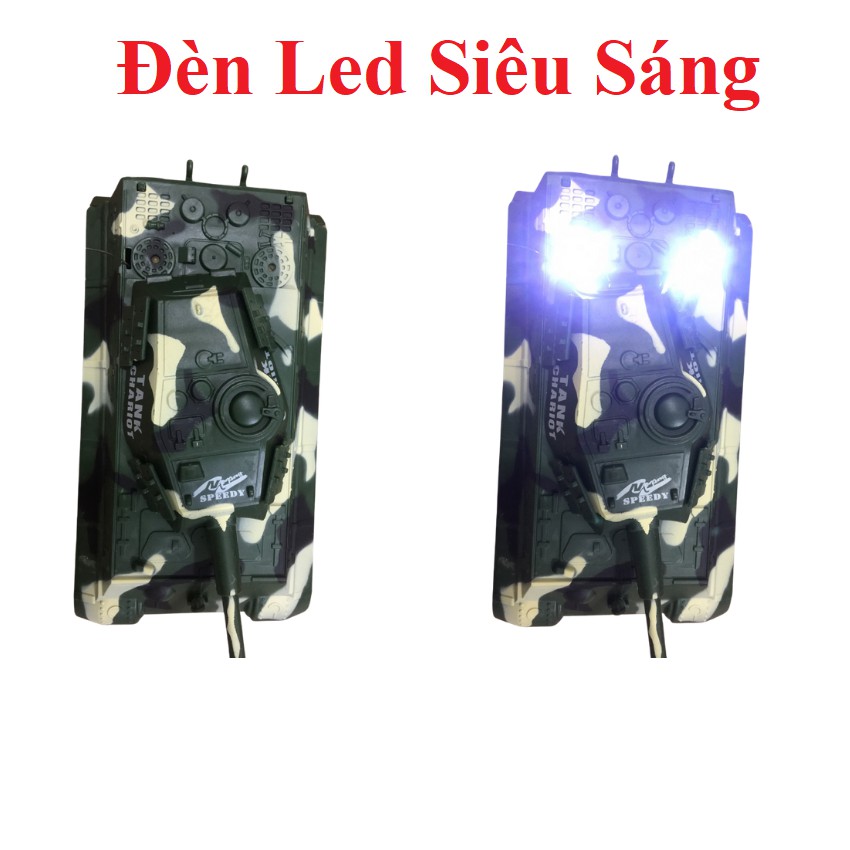 Đồ Chơi Xe Tăng Điều Khiển Từ Xa Giá Rẻ Chạy Pin Phát Nhạc Siêu Tốc Cao Cấp (AKX527) - Teemostores