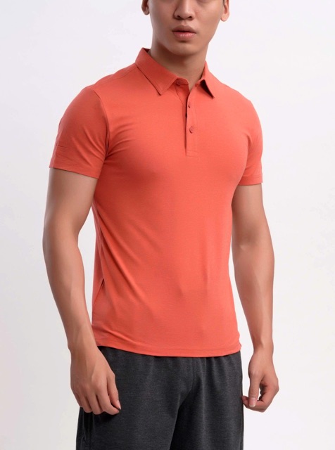Áo polo Aristino APS013S7 đỏ cam nhã nhặn, kiểu dáng thanh lịch