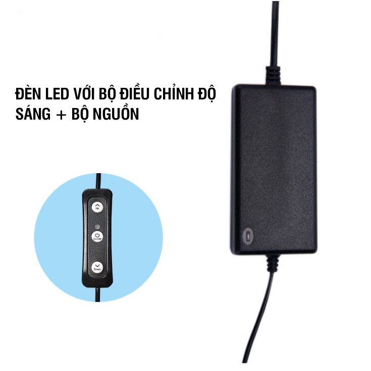 Nguồn 24V và DIM điều chỉnh ánh sáng cho đèn led chụp ảnh (Chính hãng TIANRUI)