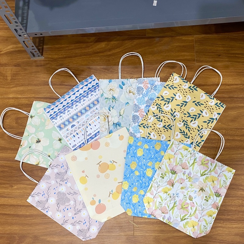 Túi Giấy Quai Xoắn 25x30cm đáy 5cm - Túi Thủ Công Bền Đẹp Sức Chứa 1.5kg