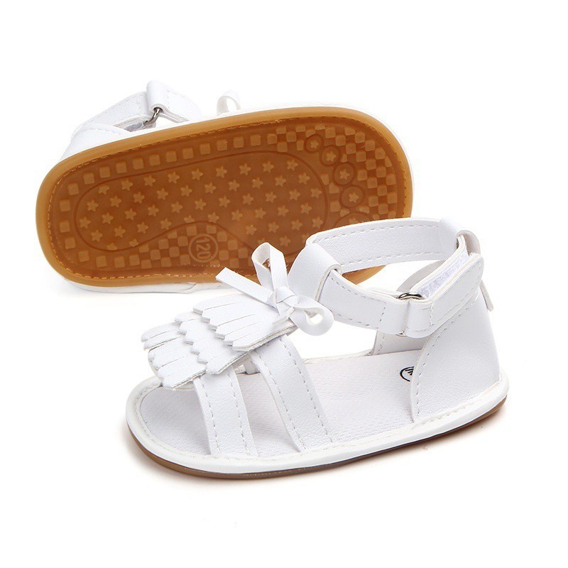 Đôi sandal phối tua rua xinh xắn cho bé gái