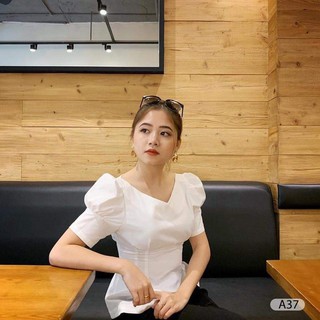*ÁO KIỂU NỮ SIÊU XINH ❣️FREESHIP❣️ÁO CỔ V TAY PHỒNG RUBY NHẤN EO
