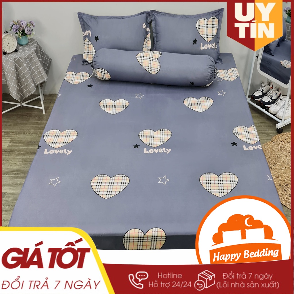 Vỏ Gối Ôm Họa Tiết Đáng Yêu, Cute Nhiều Màu Sắc 35x100cm Cotton Poly Happy Bedding