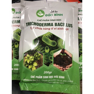 Chế phẩm sinh học Trichoderma Đức Bình / Chuyên ủ phân hữu cơ, phân chuồng, kiểm soát nấm bệnh.. (200gr/ gói)