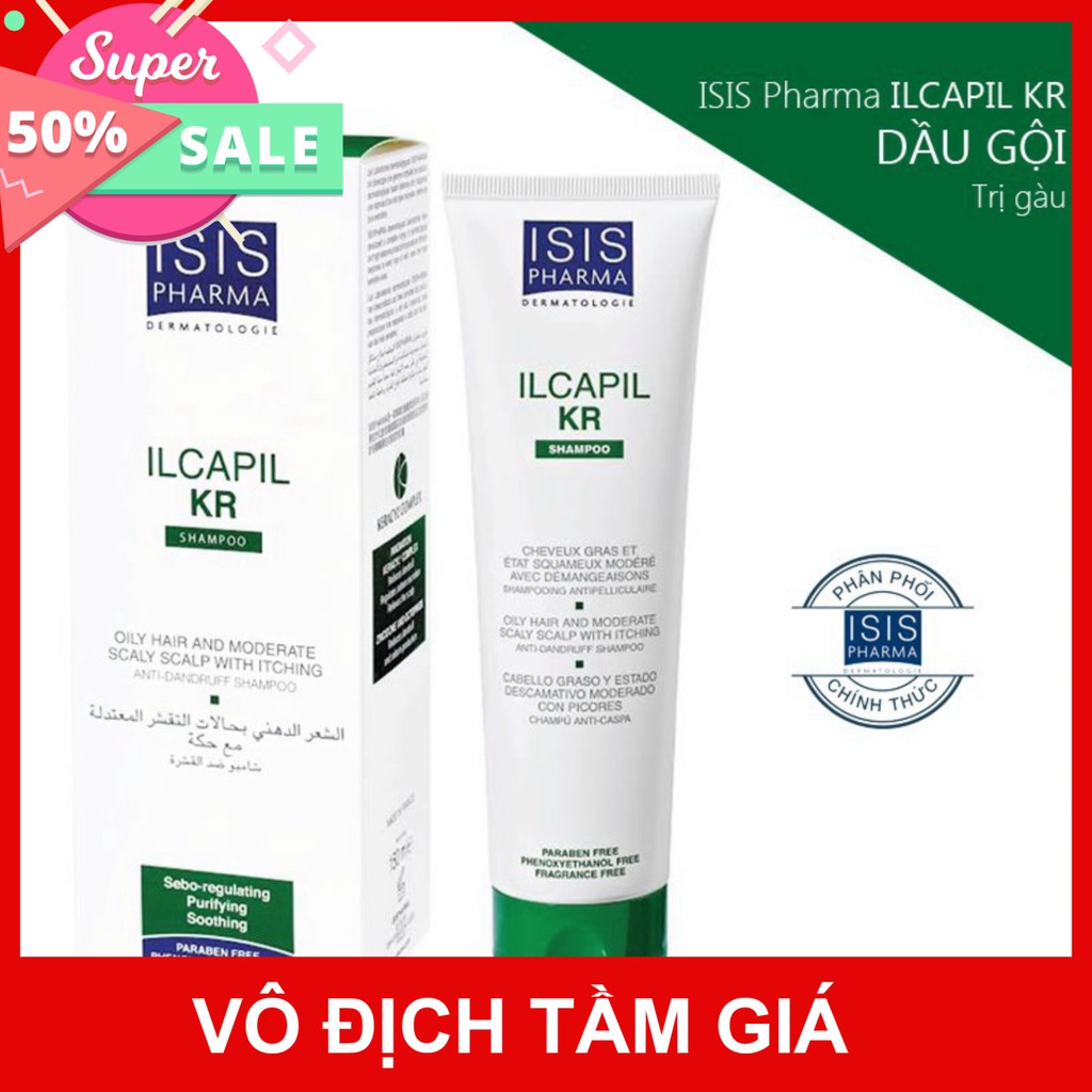 [CHÍNH HÃNG] Isis Pharma Dầu Gội Hỗ Trợ Giảm Gàu, Giảm Rụng Tóc ILCAPIL KR 150ml