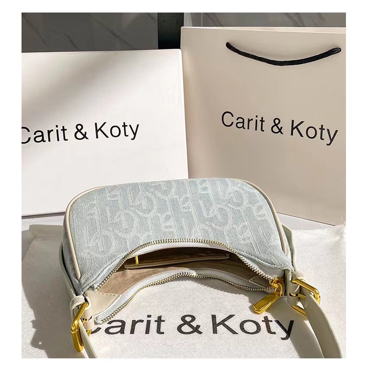 Túi xách đeo vai đơn canvas da PU phong cách Hong Kong retro thời trang thu hè 2022 mới dành cho nữ