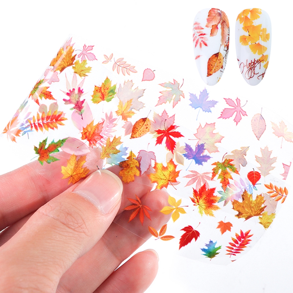 Miếng dán họa tiết hoa bướm dùng trang trí móng nghệ thuật