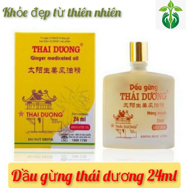 Dầu  Phong Thấp Gừng Thái Dương - Thông kinh hoạt lạc 6ml - 24ml