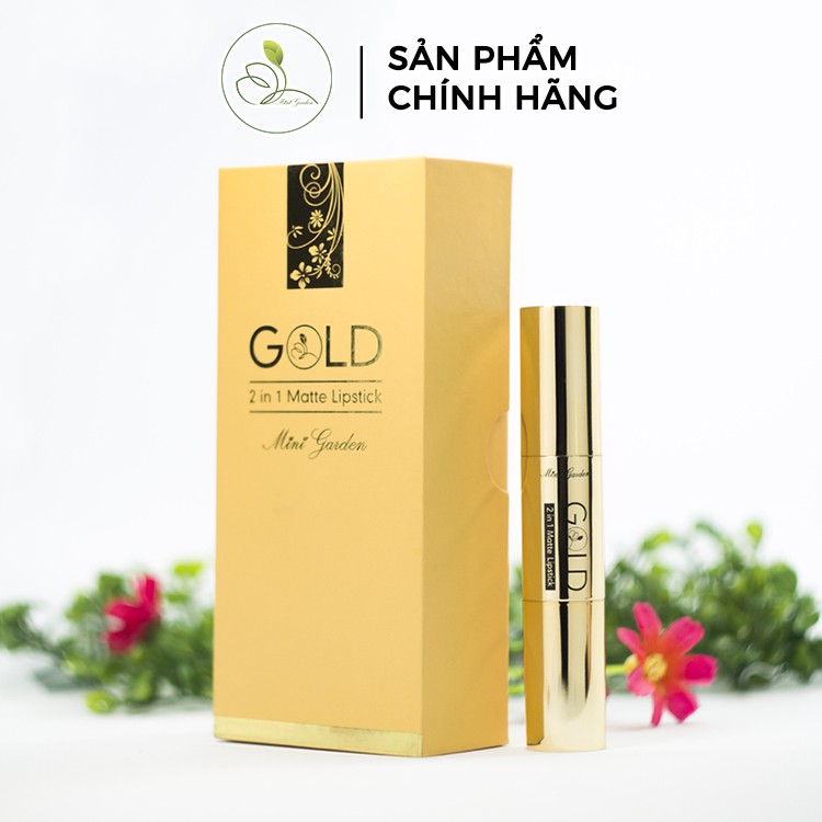 Son Lì Gold 2 in 1 Matte Lipstick Thiết Kế Hai Đầu Độc Đáo PV997