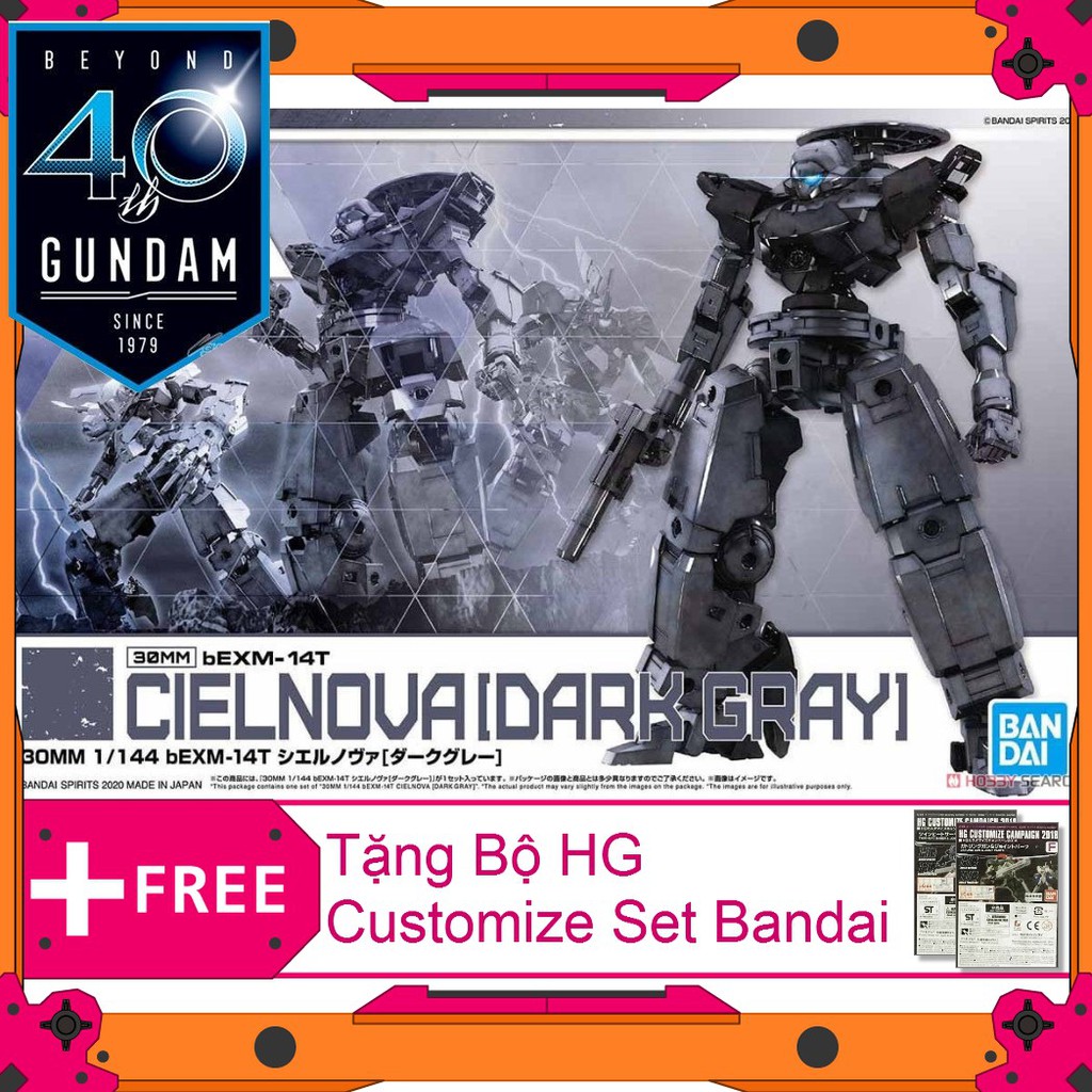 Mô hình Bandai 30MM Cielnova - Dark Gray