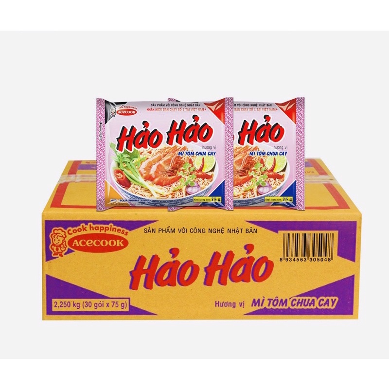 Date mới nhất 2022- Mì Tôm Hảo Hảo chua cay 75g | BigBuy360 - bigbuy360.vn
