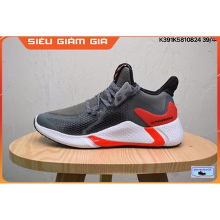 (FREE SHIP) Giày thể thao sneaker nam nữ ALPHABOUNCE instinct xám đen má đỏ siêu đẹp cho nam và nữ