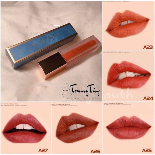 [Full màu] Son Kem Lì Black Rouge Air Fit Velvet Tint Hàn Quốc Chính Hãng