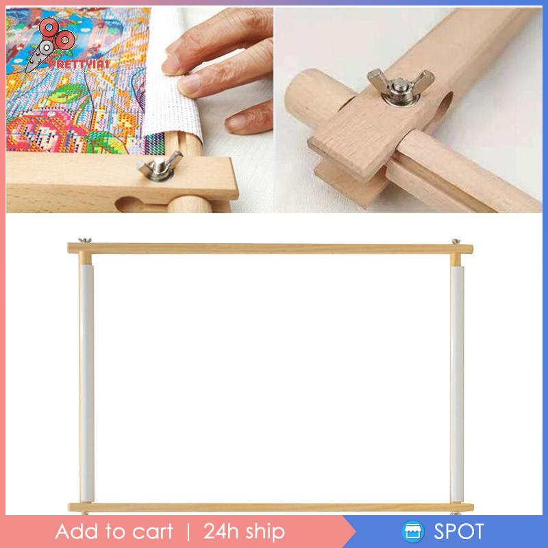 [Prettyia1] Khung Thêu Tranh Chữ Thập 39x48cm