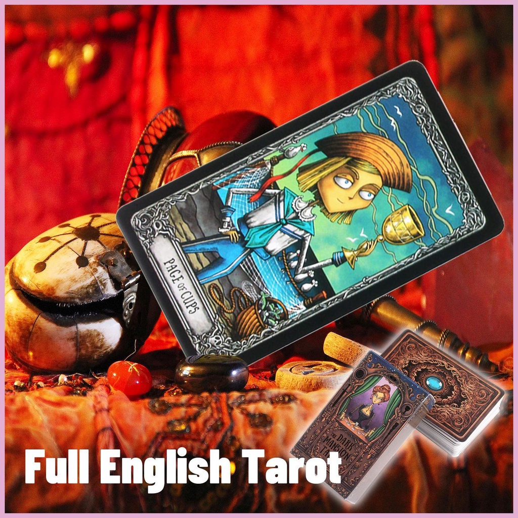 Bộ Bài Tarot Tiếng Anh Màu Đen Chất Lượng Cao