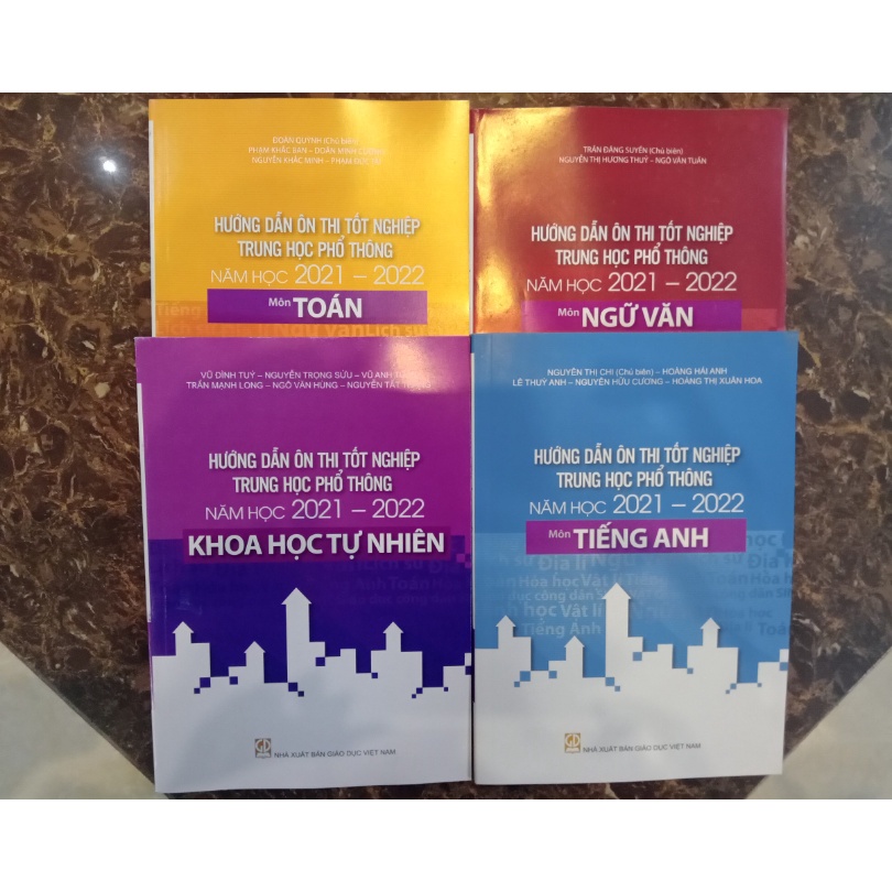 Sách - Combo Hướng Dẫn Ôn Thi Tốt Nghiệp Trung Học Phổ Thông Quốc Gia Năm Học 2021-2022 (5 cuốn)