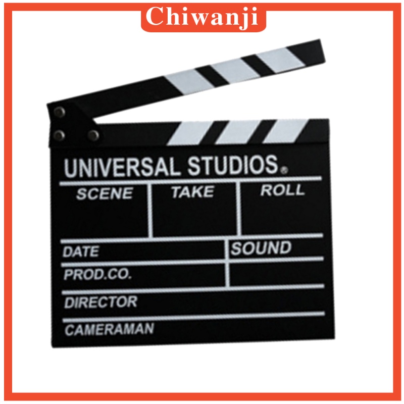 [CHIWANJI]Wooden Movie Film Clap Board Filmmaking Clapper Board Home Party Ornaments