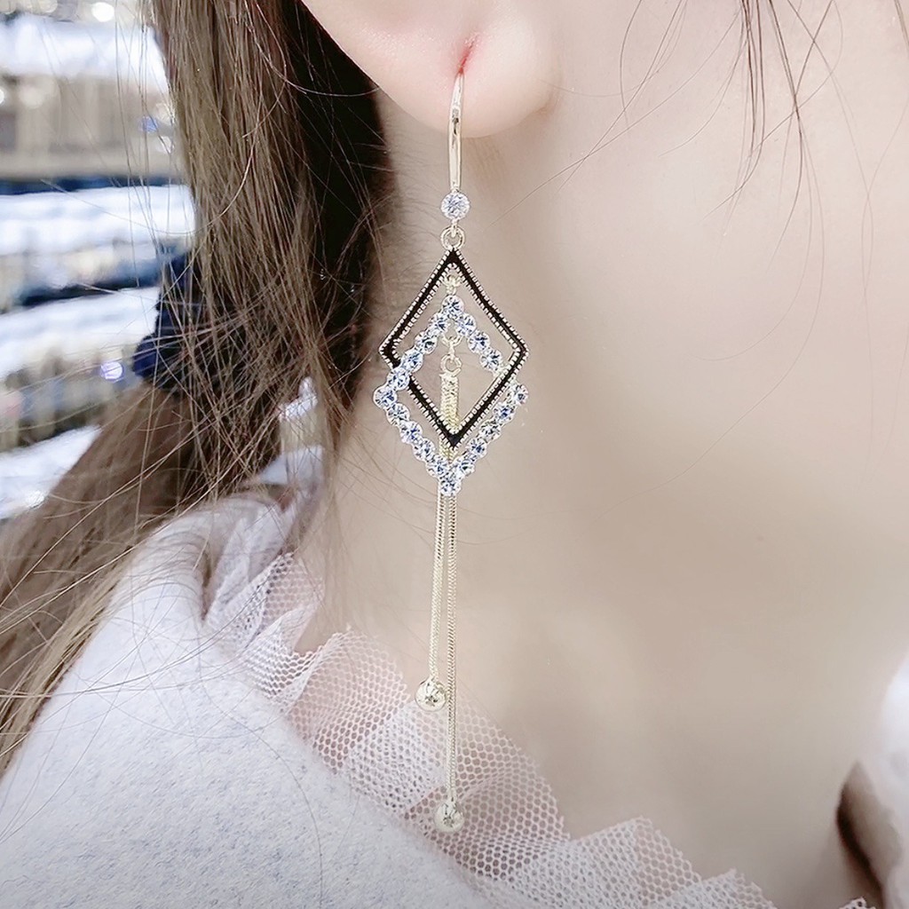Khuyên tai dáng dài phong cách thời trang Hàn Quốc nữ tính - B20