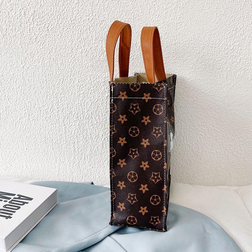 Túi Tote Đeo Vai Đựng Tiền Xu In Chữ/Chuột Mickey Dễ Thương Cho Nữ