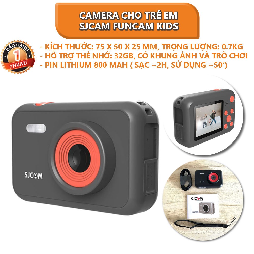 Camera cho trẻ em SJCAM FUNCAM KIDS - Bảo hành 1 tháng - Shop Thế Giới Điện Máy | BigBuy360 - bigbuy360.vn