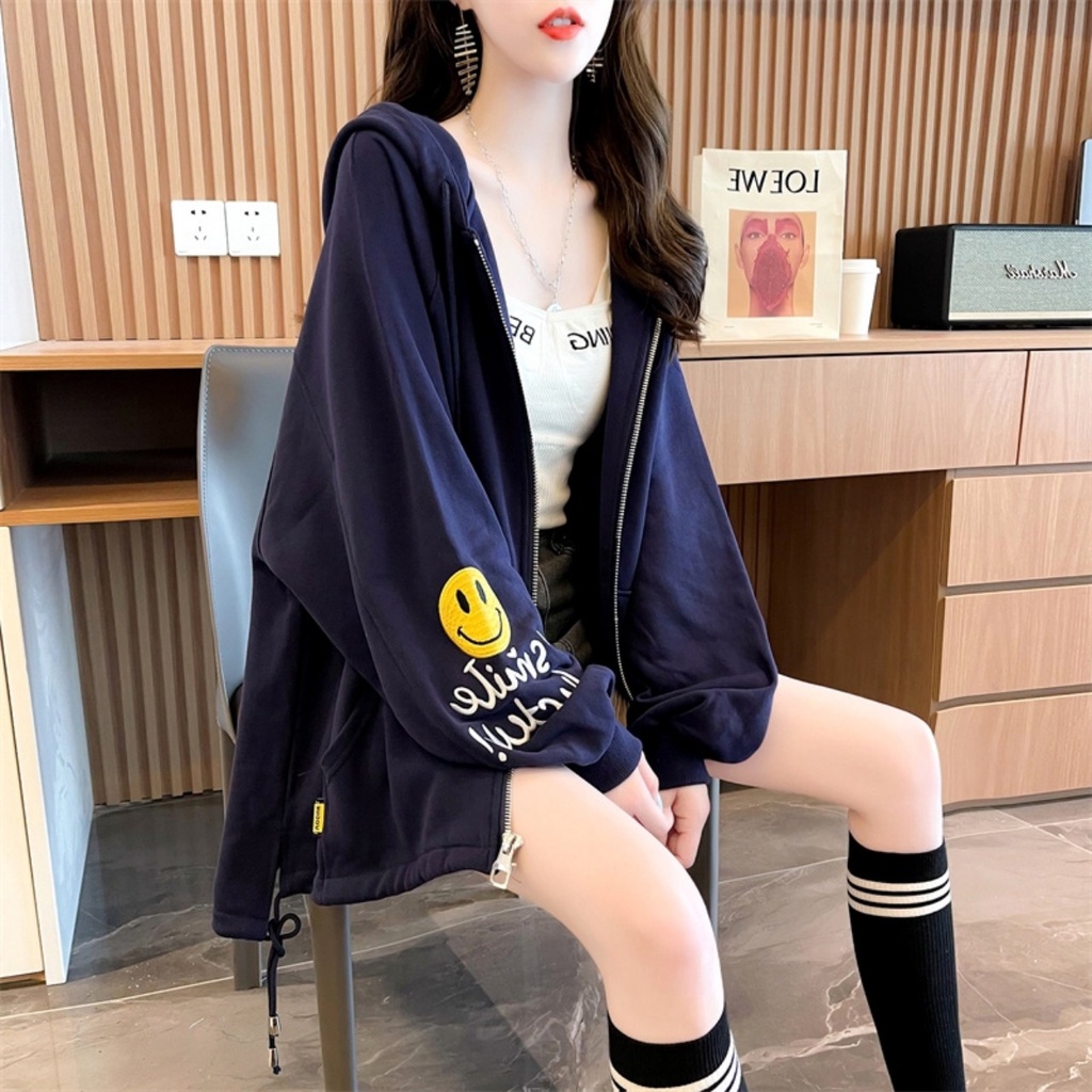 Áo khoác nam nữ, Áo sweater hoodie nỉ bông kiểu dáng thể thao form rộng unisex K42 | BigBuy360 - bigbuy360.vn