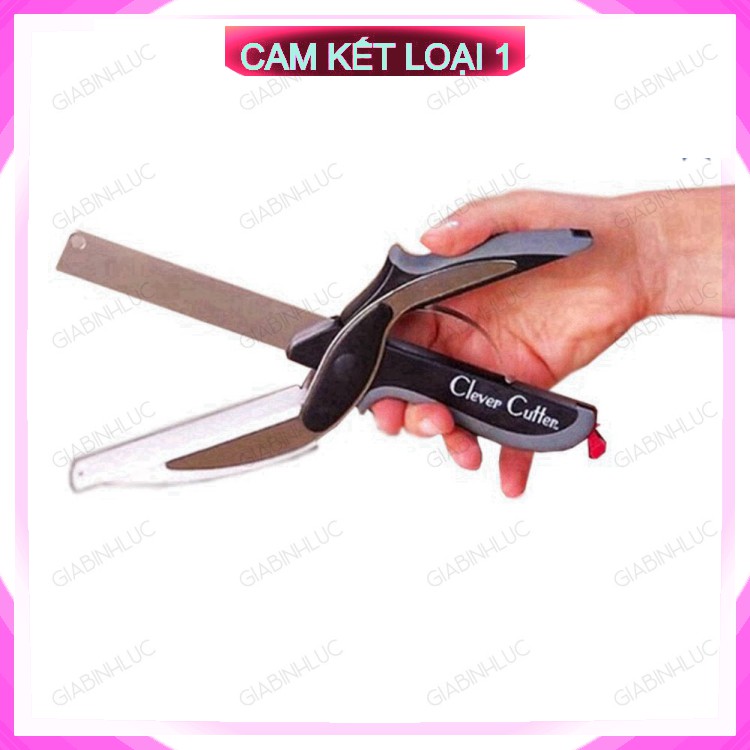 [Chính hãng-1 Đổi 1]  Kéo cắt thức ăn thực phẩm làm nhà bếp đa năng kiêm thớt dao INOX 304 Clever Cutter 3in1 thông minh