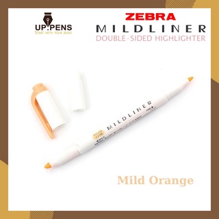 Bút highlight hai đầu Zebra Mildliner Double-Side Highlighter – Màu cam pastel (Mild Orange)