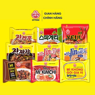 Các Loại Mì Gói Ottogi Đầy Đủ Các Vị Cay Nồng - Phô Mai - Tương Đen