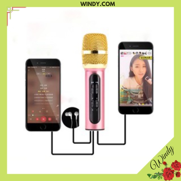 Micro Karaoke Livestream Thu Âm C11 Cao Cấp + Tặng Tai Nghe