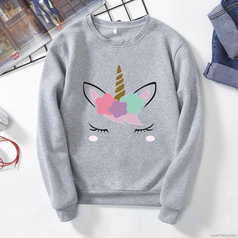 Áo Sweater Nữ Tay Dài In Hình Hoạt Hình Dễ Thương | BigBuy360 - bigbuy360.vn