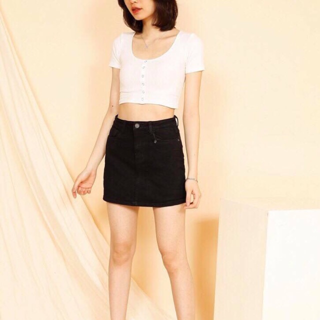 Chân váy CT Jeans denim xuất xịn