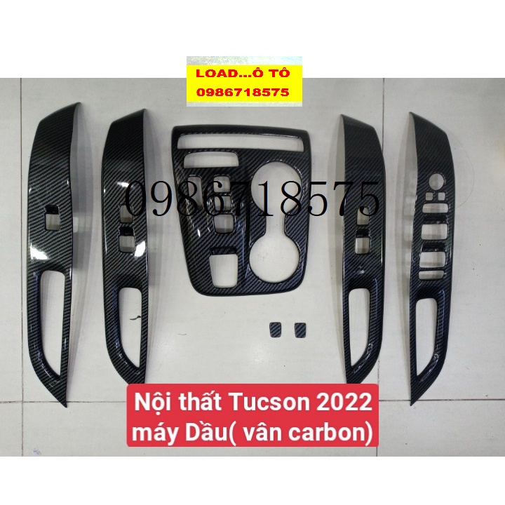 Ốp Nội Thất Xe Huyndai Tucson 2022-2023 Mẫu Vân Carbon Cao Cấp