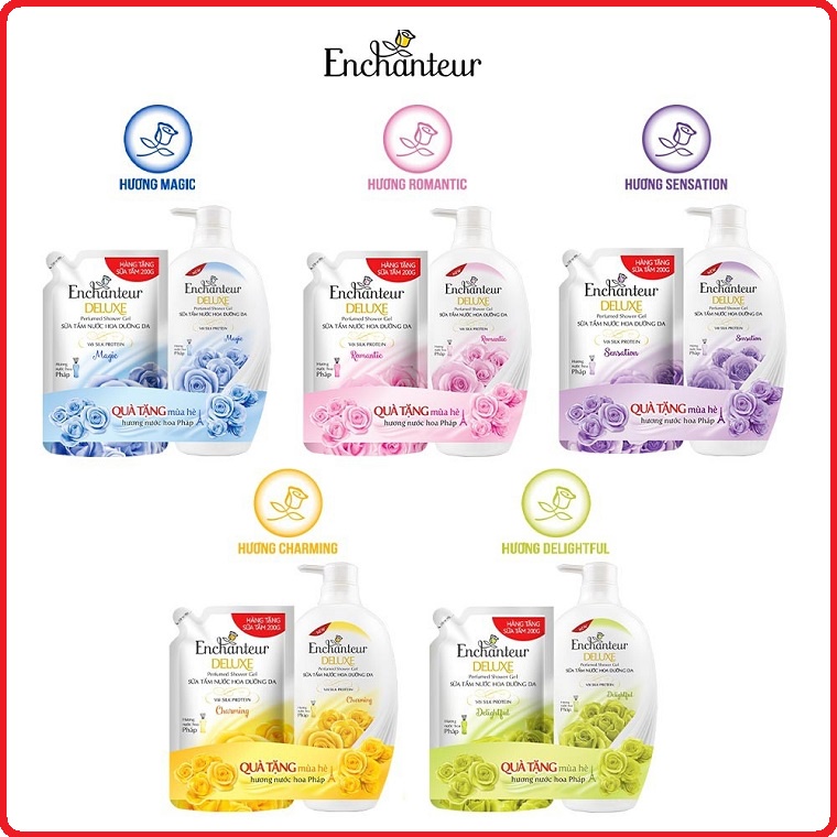 Sữa Tắm Nước Hoa Dưỡng Da ENCHANTEUR  650gr