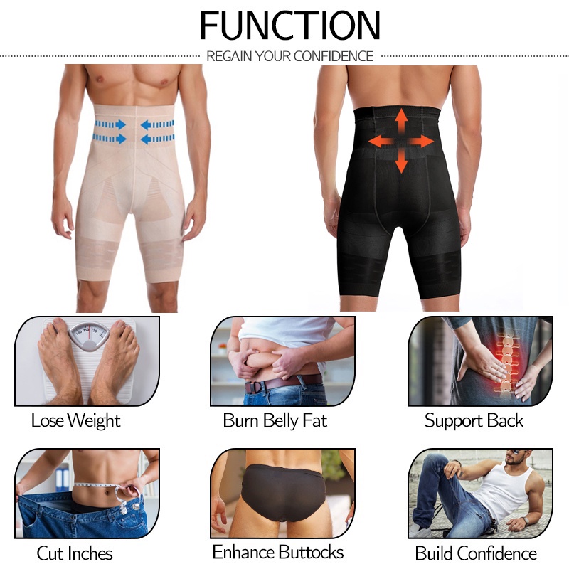 Quần Gen Nịt Bụng Lưng Cao Định Hình Cơ Thể Dành Cho Nam