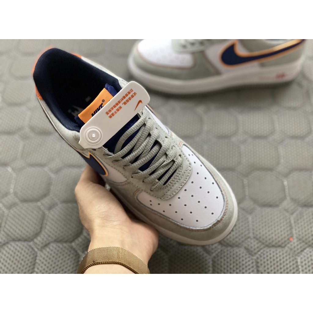 Giày AF1 Custom Xám Gót Cam Bản S.C Full Box+Phụ Kiện | BigBuy360 - bigbuy360.vn