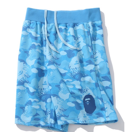 Quần Short BAPE Ngụy Trang Cá Mập Cổ Tròn Phong Cách Mới 0909